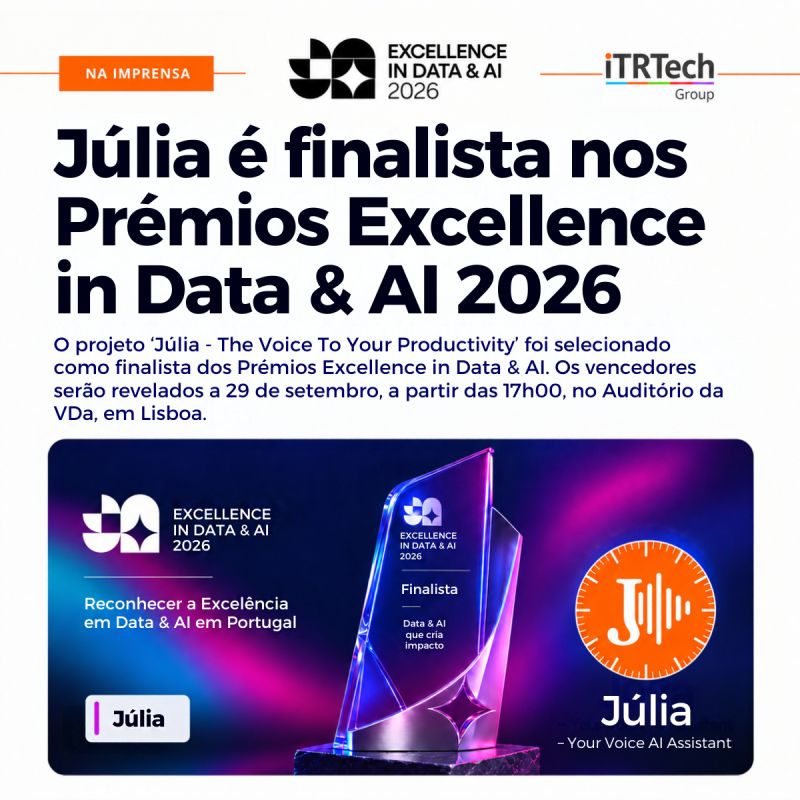 Júlia é finalista nos Prémios Excellence in Data & AI 2026