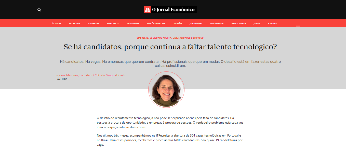 Se há candidatos, porque continua a faltar talento tecnológico?